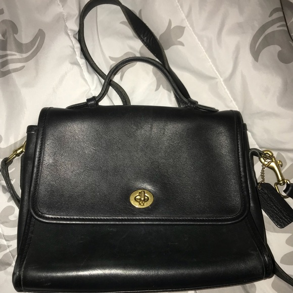 Coach Handbags - Vintage Black Coach Handbag